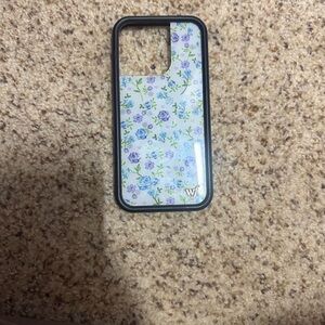 Wildflower Lilac and Blue Floral iPhone 16 Pro Phonecase